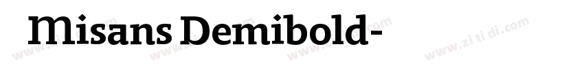 小米Misans Demibold字体转换 小米Misans Demibold字体转换